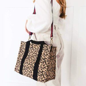 Leopard Canvas Shoulder Bag